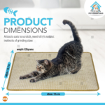 2Pk Cat Scratching Mat Sisal 60X40Cm Kitten Scratcher Board Pad Pet Toy Supplies - Image 3